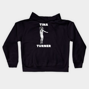 Retro Musician Tina Turnar - classic rock forever in our hearts Kids Hoodie